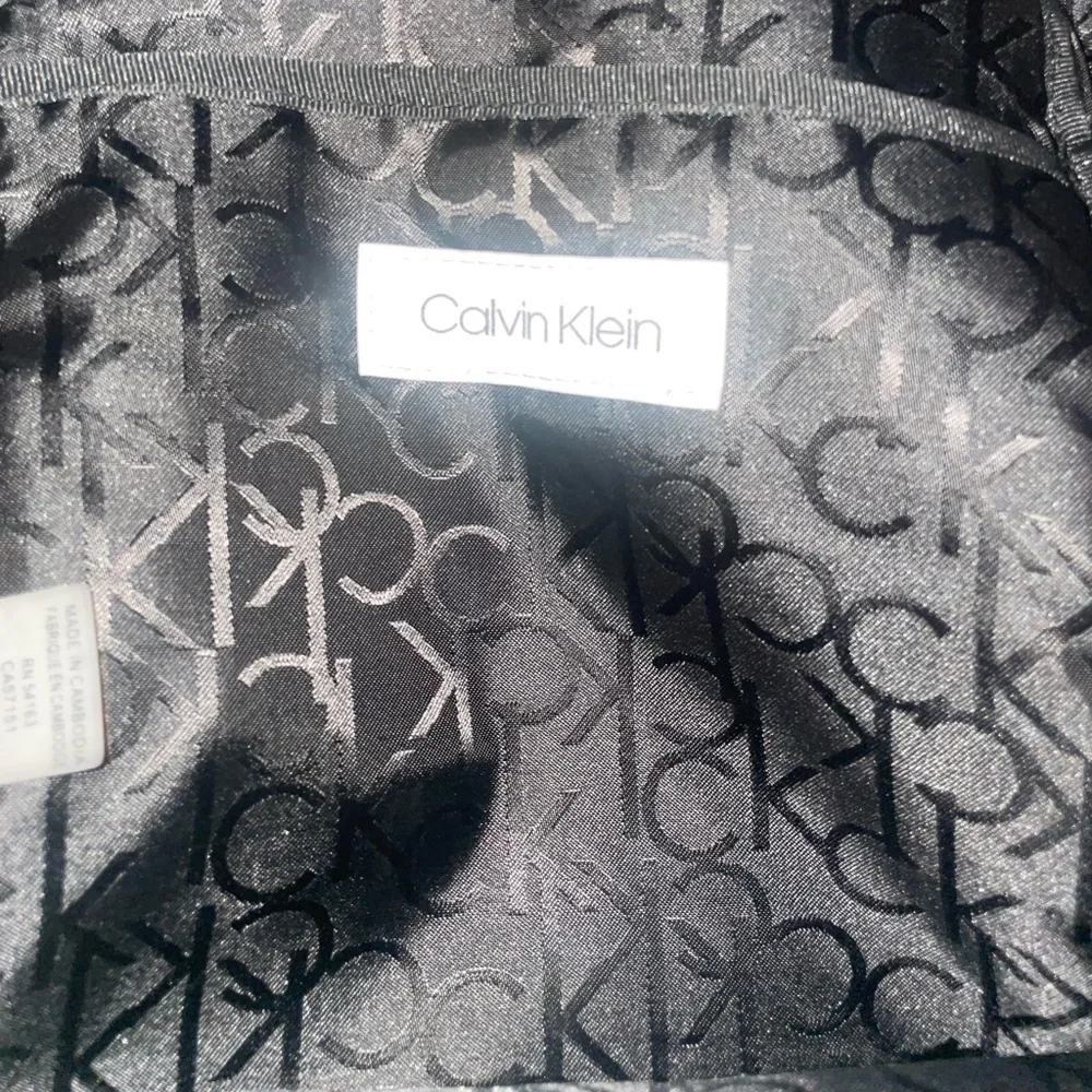 Black black Calvin Klein backpack fall backpack winter backpack travel bag - Picture 10 of 12
